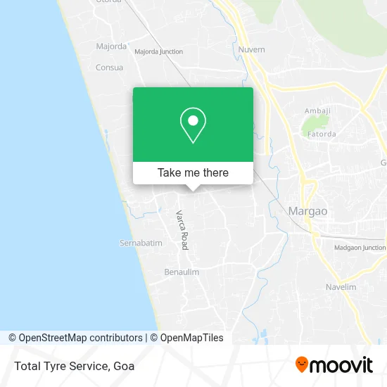 Total Tyre Service map