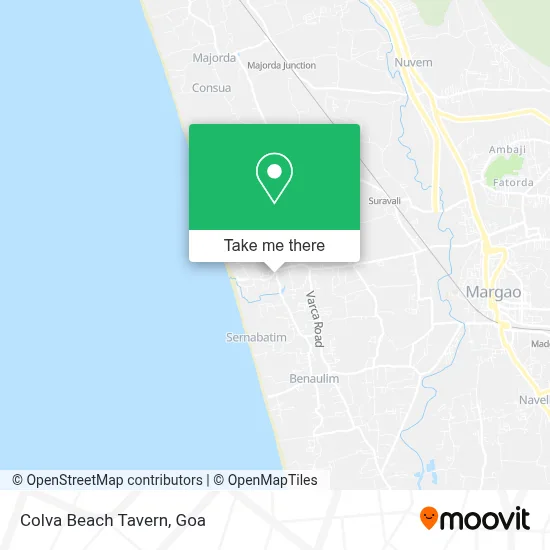 Colva Beach Tavern map