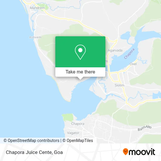 Chapora Juice Cente map