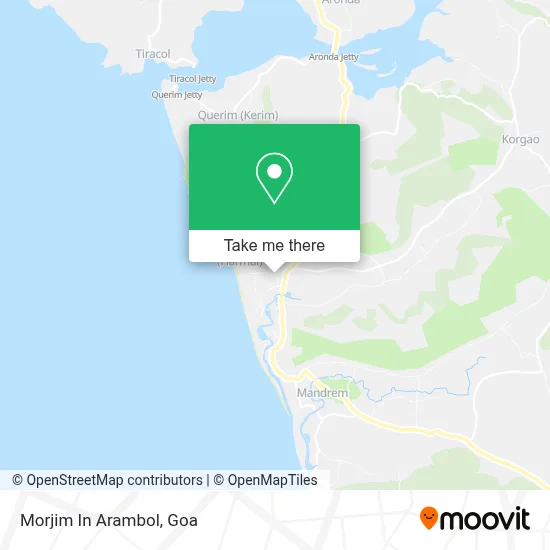 Morjim In Arambol map