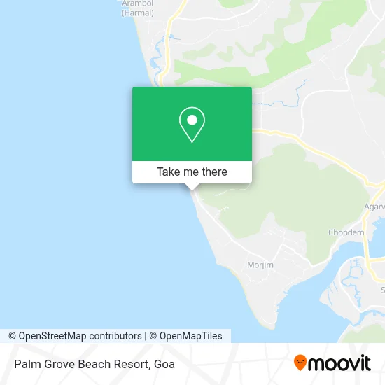 Palm Grove Beach Resort map