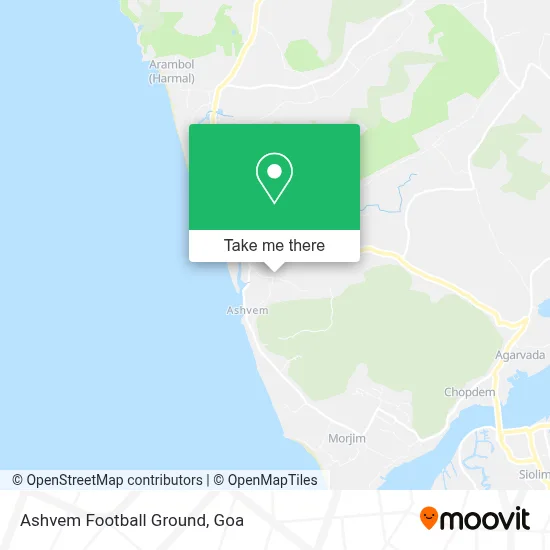 Ashvem Football Ground map
