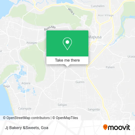 Jj Bakery &Sweets map