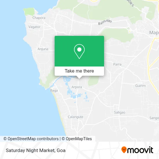 Saturday Night Market map