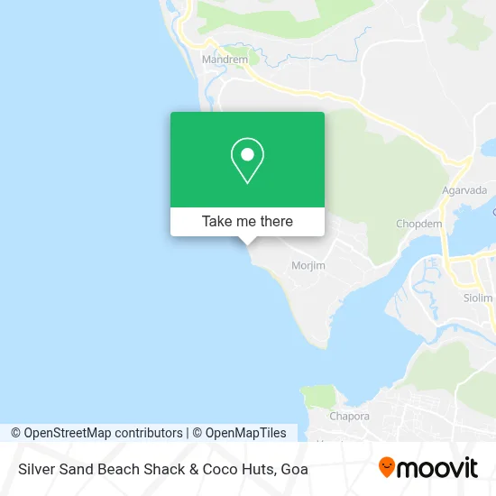Silver Sand Beach Shack & Coco Huts map
