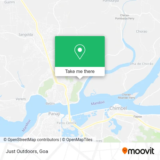 Just Outdoors map