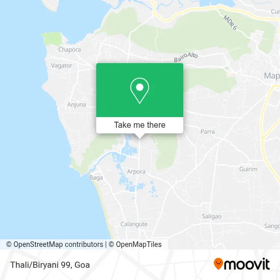 Thali/Biryani 99 map