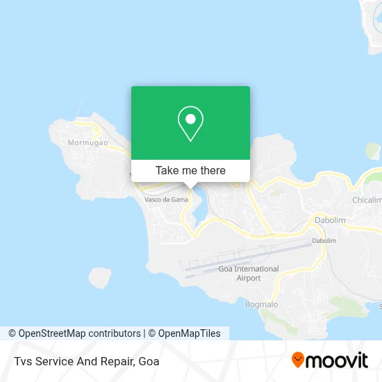 Tvs Service And Repair map