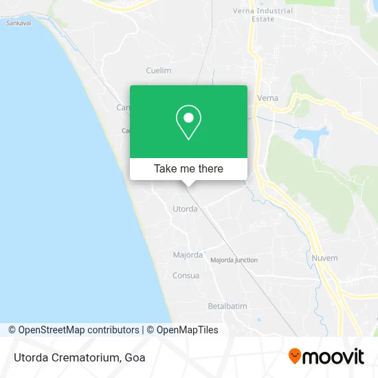 Utorda Crematorium map