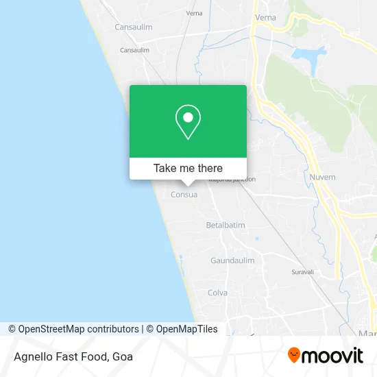 Agnello Fast Food map