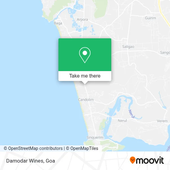 Damodar Wines map