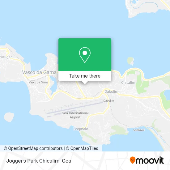Jogger's Park Chicalim map