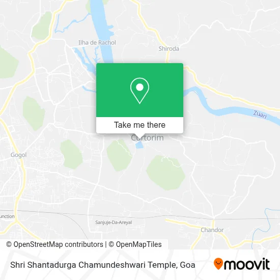 Shri Shantadurga Chamundeshwari Temple map