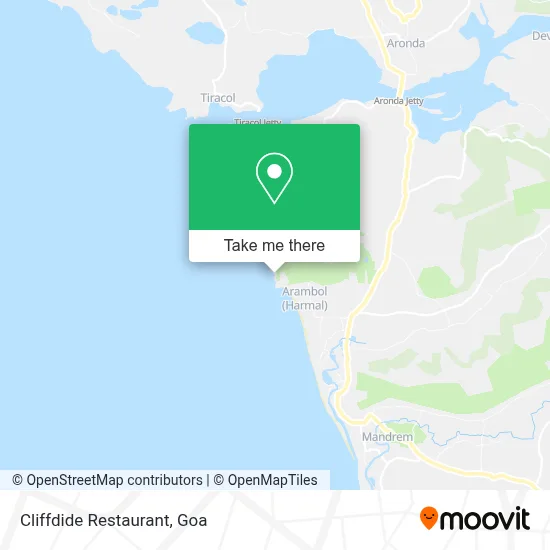 Cliffdide Restaurant map