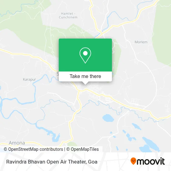 Ravindra Bhavan Open Air Theater map