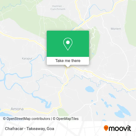 Chafracar - Takeaway map
