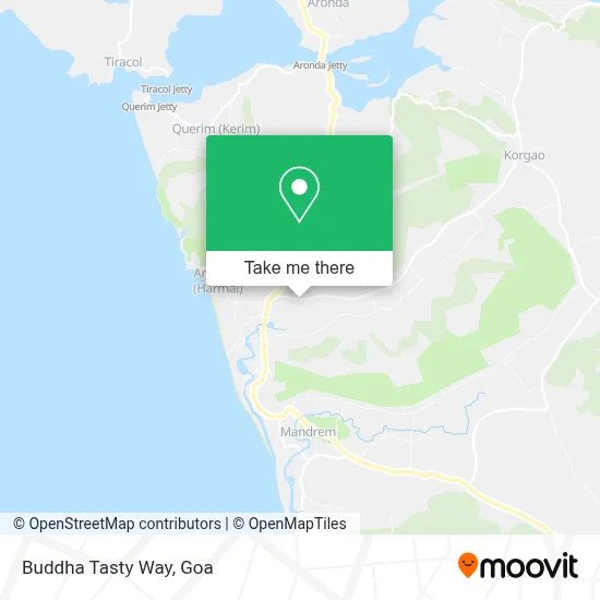 Buddha Tasty Way map