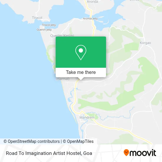 Road To Imagination Artist Hostel map