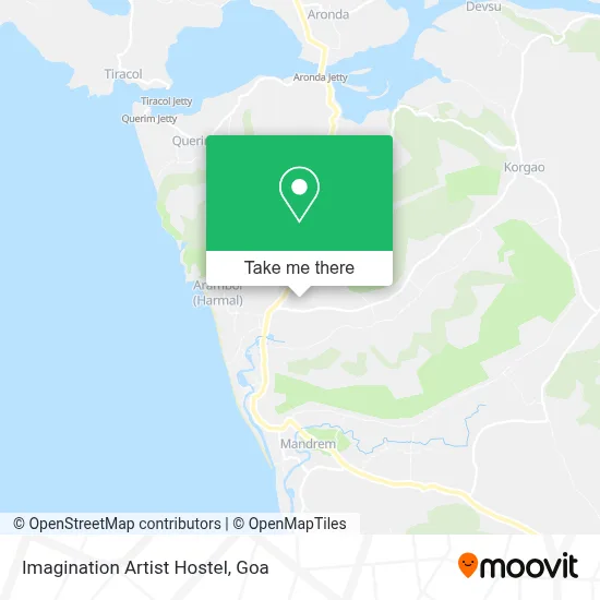 Imagination Artist Hostel map