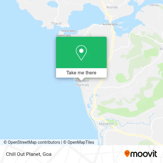 Chill Out Planet map