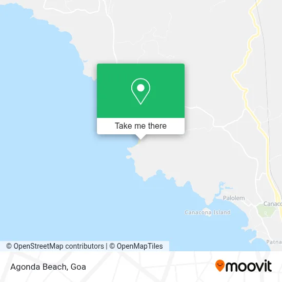 Agonda Beach map