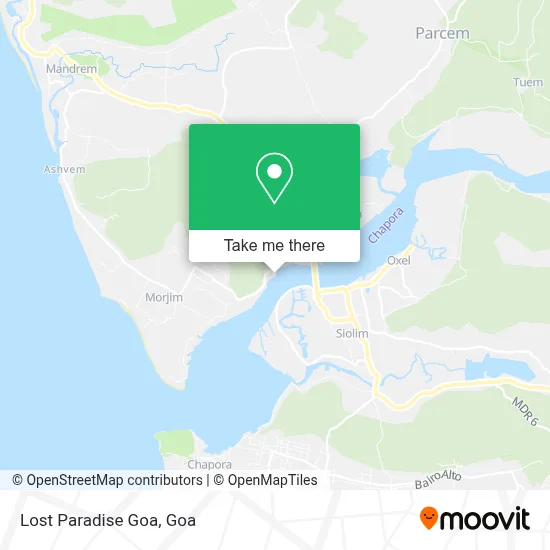 Lost Paradise Goa map