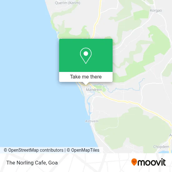 The Norling Cafe map
