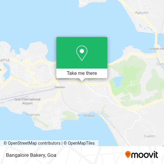 Bangalore Bakery map