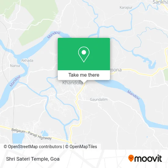 Shri Sateri Temple map