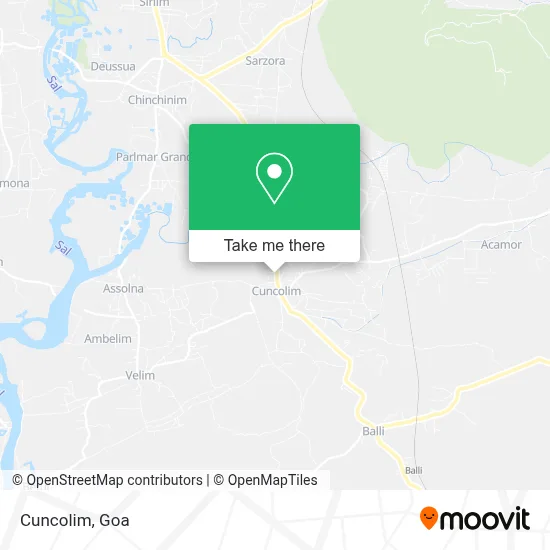 Cuncolim map