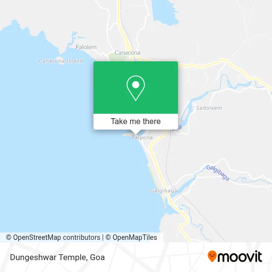 Dungeshwar Temple map