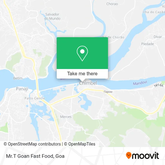 Mr.T Goan Fast Food map