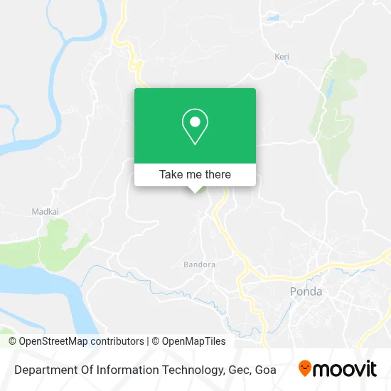 Department Of Information Technology, Gec map
