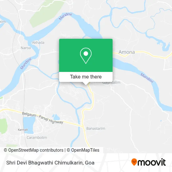Shri Devi Bhagwathi Chimulkarin map
