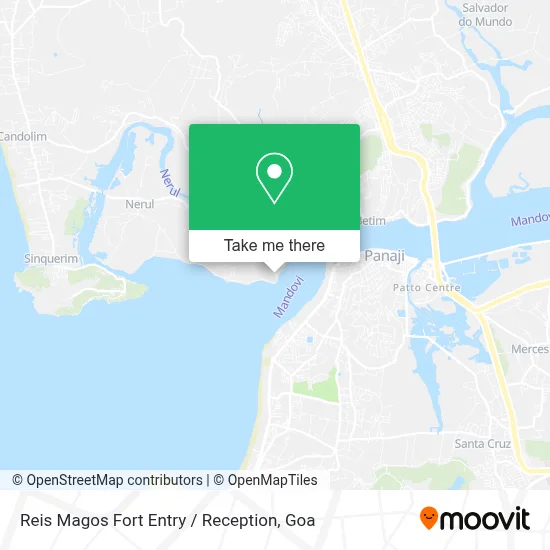 Reis Magos Fort Entry / Reception map