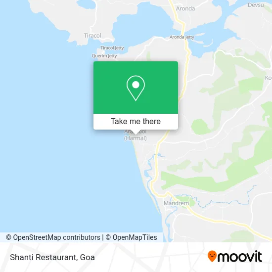 Shanti Restaurant map