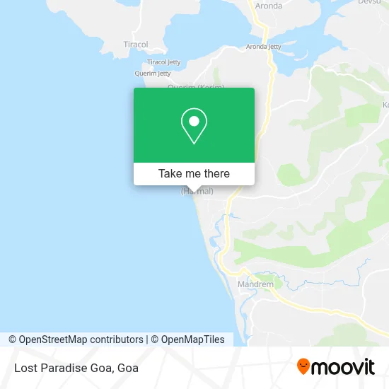 Lost Paradise Goa map