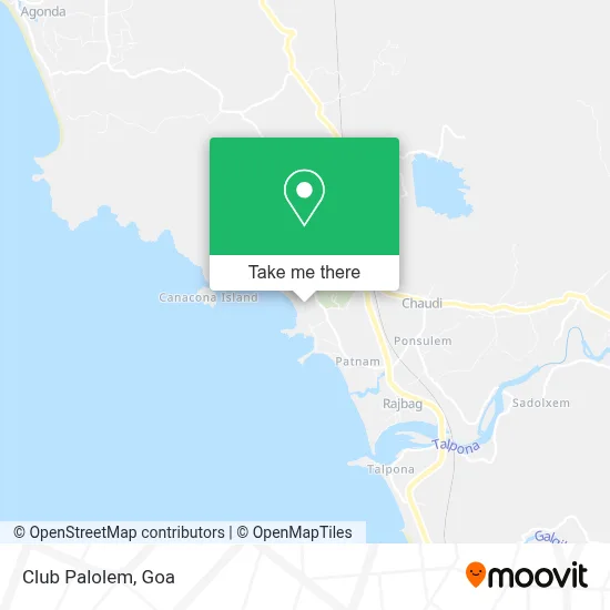 Club Palolem map