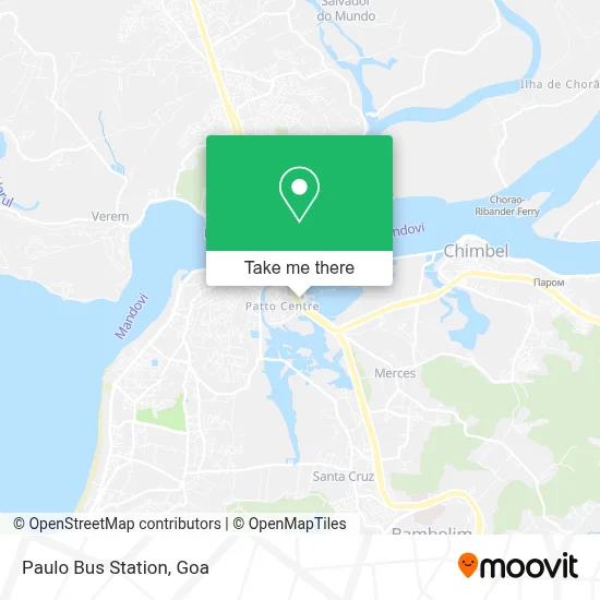 Paulo Bus Station map