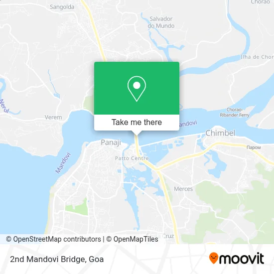 2nd Mandovi Bridge map
