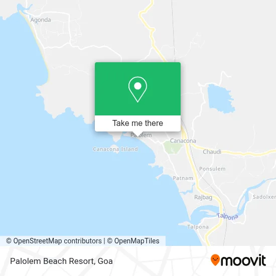 Palolem Beach Resort map