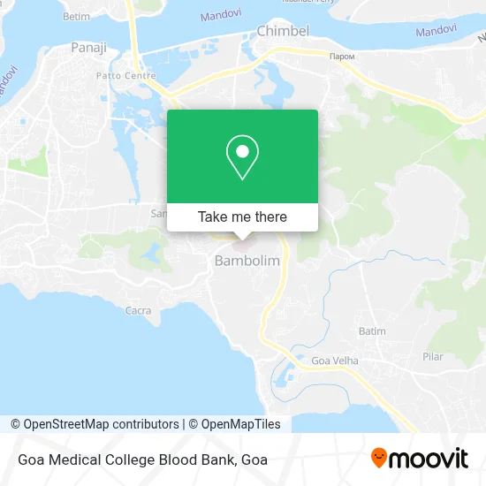 Goa Medical College Blood Bank map
