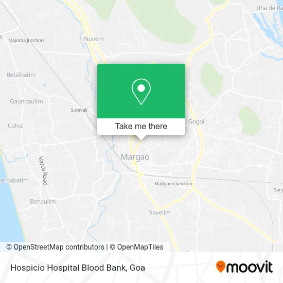 Hospicio Hospital Blood Bank map