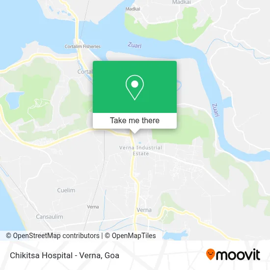 Chikitsa Hospital - Verna map