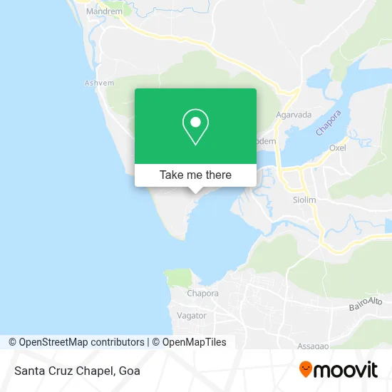 Santa Cruz Chapel map