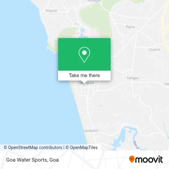 Goa Water Sports map