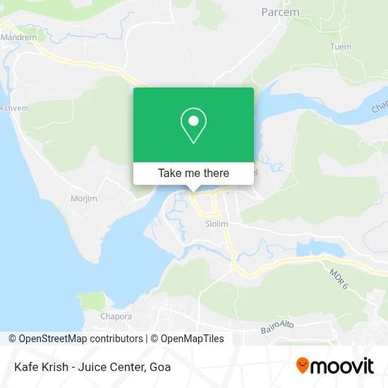 Kafe Krish - Juice Center map