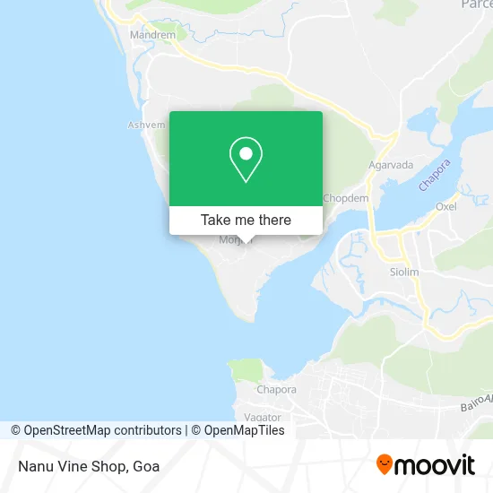 Nanu Vine Shop map