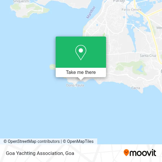 Goa Yachting Association map