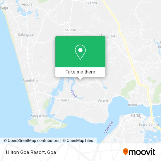 Hilton Goa Resort map